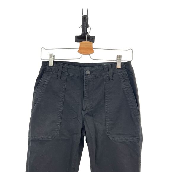 Vince‎ Pants Elastic-hem Patch-front Utility Trouser Jogger Black Size 27 - Picture 3 of 12